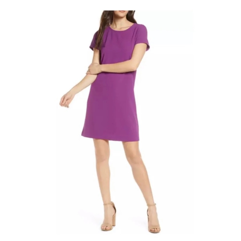 NEW CHELSEA28 purple SHIFT dress medium